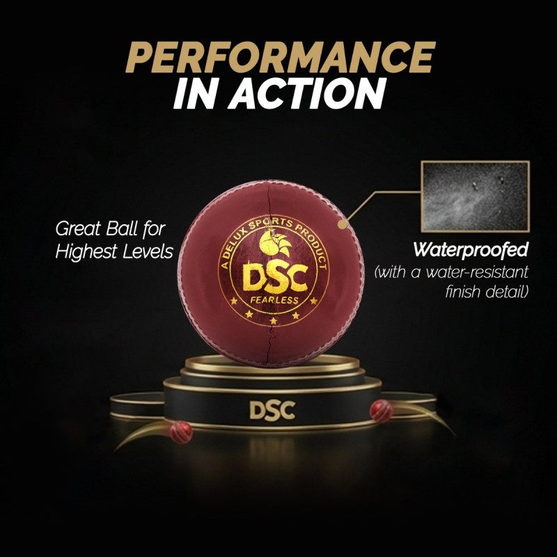 DSC Swing Leather Ball, Red DSC Swing Leather Ball, Red