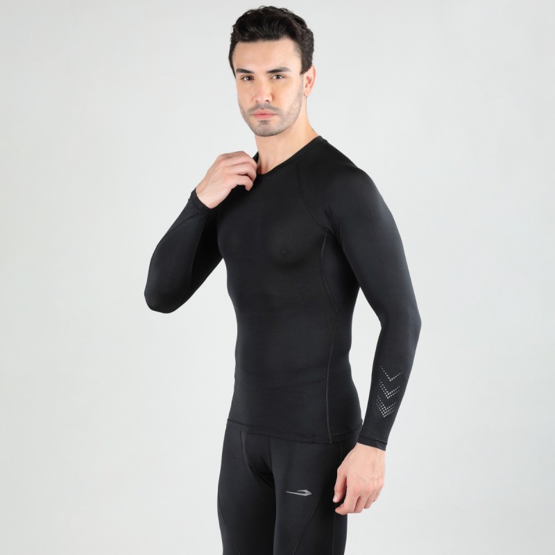 DSC Top Long Sleeve Compression Black, Large