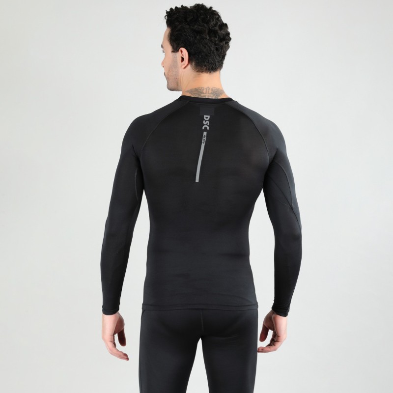 DSC Top Long Sleeve Compression Black, Large