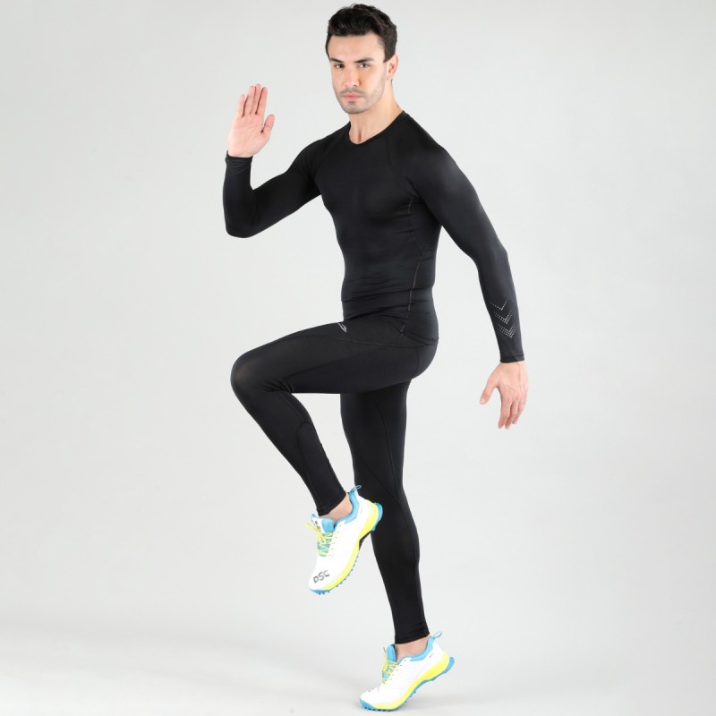DSC Top Long Sleeve Compression Black, Large