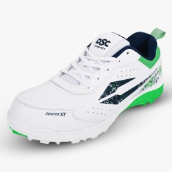 DSC Zooter XT Cricket Shoes (White / Green)