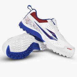 DSC Zooter XT Cricket Shoes (White / Red)