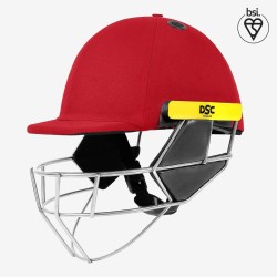 DSC Scud Titanium Cricket Helmet, Red