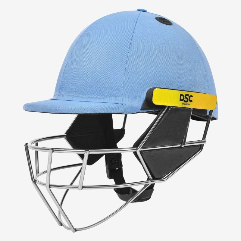 DSC Scud Titanium Cricket Helmet, Sky Blue, Large DSC Scud Titanium Cricket Helmet, Sky Blue, Large