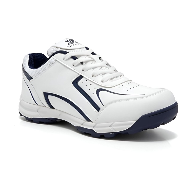 Whitedot Winged Cricket Shoes White
