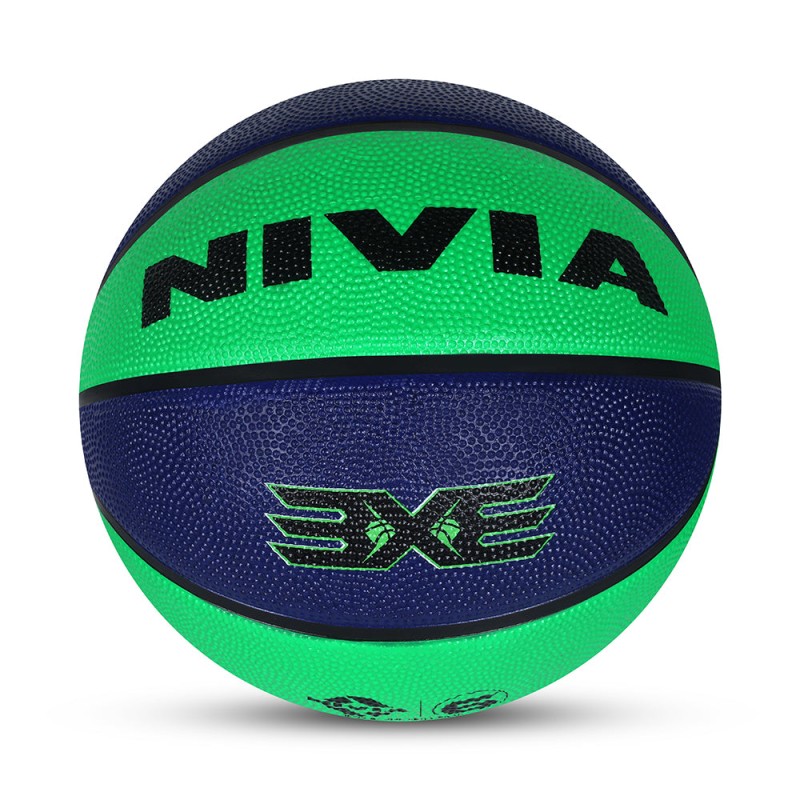 Nivia 3X3 BFI Certified Match Basketball - Green/Blue