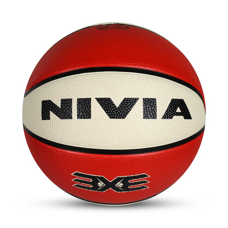 Nivia 3X3 BFI Certified Match Basketball - Red/Cream