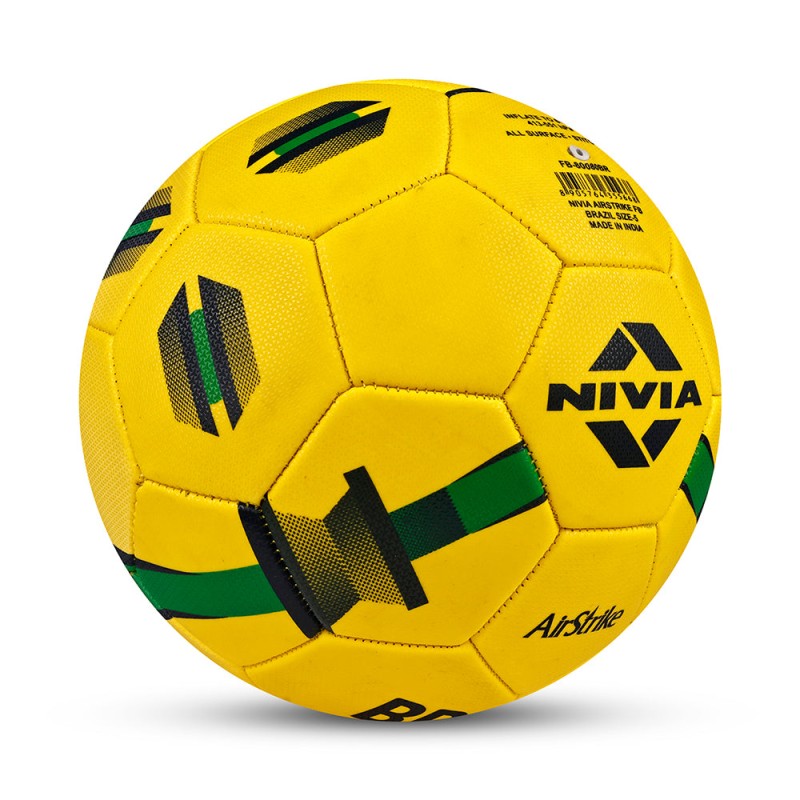 Nivia Air Strike Football NO. 5 - Brazil - Multi Color Nivia Air Strike Football NO. 5 - Brazil - Multi Color