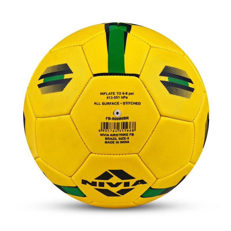 Nivia Air Strike Football NO. 5 - Brazil - Multi Color Nivia Air Strike Football NO. 5 - Brazil - Multi Color