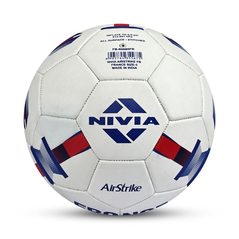 Nivia Air Strike Football NO. 5 - France - Multi Color Nivia Air Strike Football NO. 5 - France - Multi Color