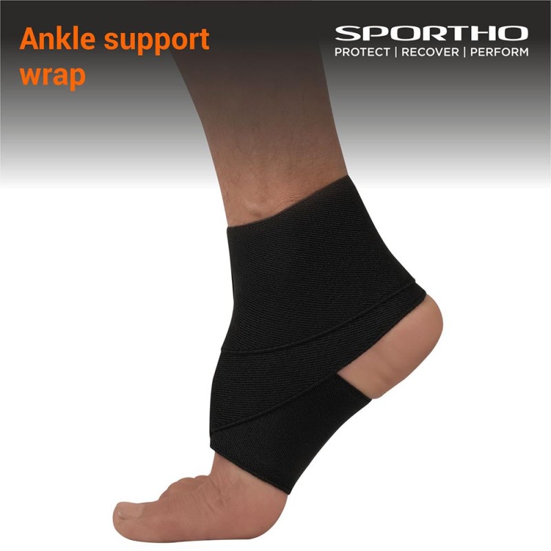 Nivia Ankle Support Wrap With Velcro, Ankle Sleeves, Braces or Wraps , For Pain Relief & Recovery Available in XS | S | M | L | XL & Black Color , Used for Rehabilitation & Recovery - Black Nivia Ankle Support Wrap With Velcro, Ankle Sleeves, Braces or Wraps , For Pain Relief & Recovery Available in XS | S | M | L | XL & Black Color , Used for Rehabilitation & Recovery - Black
