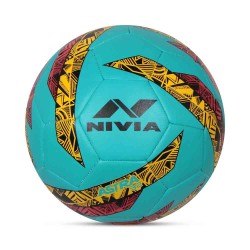 Nivia Astra-32 TPU Power-Stitched Training Football - Cyan