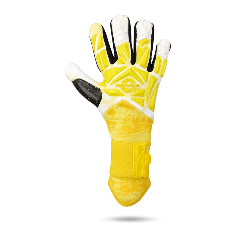 Nivia Aura Goalkeeper Gloves - Yellow