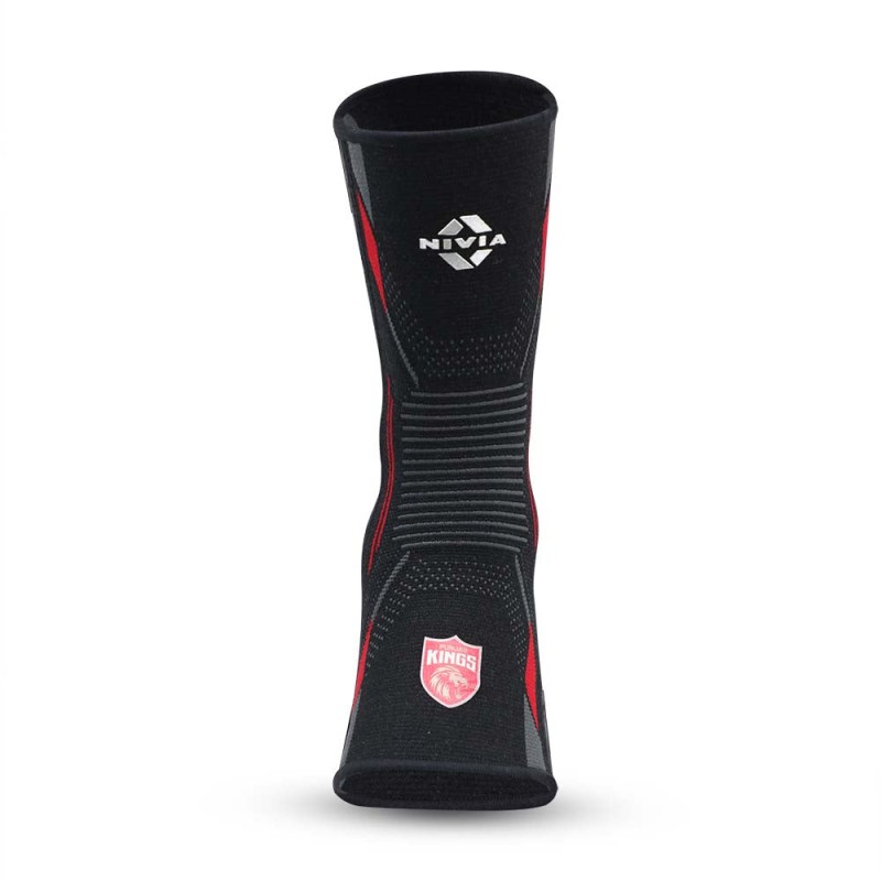 Nivia PUNJAB KINGS X NIVIA KNITTED ANKLE SUPPORT - Black/Red Nivia PUNJAB KINGS X NIVIA KNITTED ANKLE SUPPORT - Black/Red