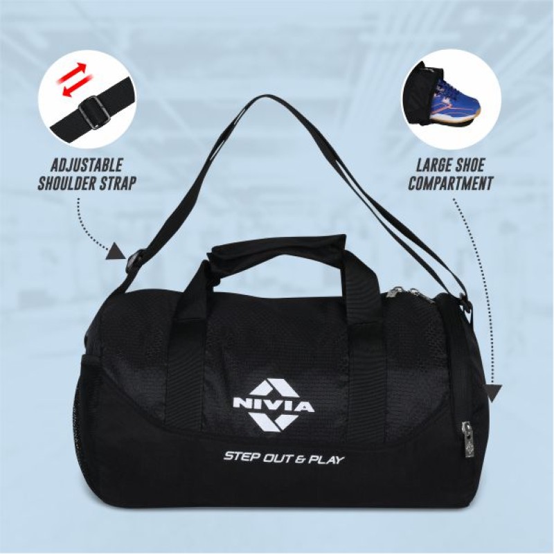 Nivia Beast Gym Bag-4 - Navy-Blue