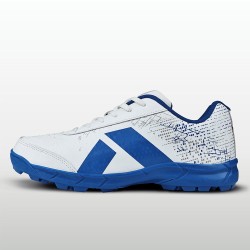 Nivia Bounce Cricket Shoe - White / Daphne Blue
