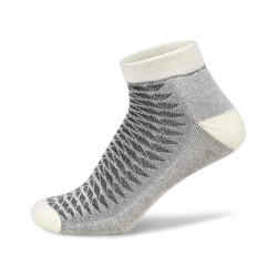 Nivia Breathe-Up Cotton Ankle Socks - White / Black