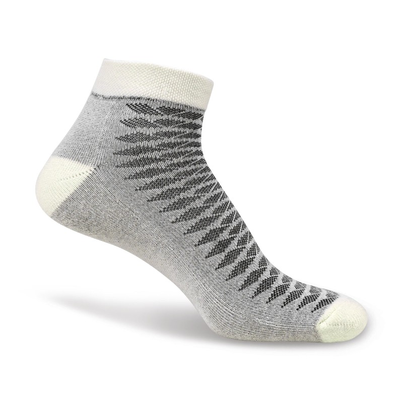 Nivia Breathe-Up High Ankle Socks - White / Grey