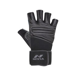 Nivia Carbon Weightliftng Gloves - Black