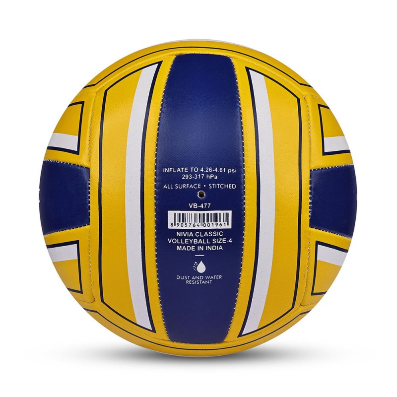 Nivia Classic Outdoor Rubber Training Volleyball - Yellow Nivia Classic Outdoor Rubber Training Volleyball - Yellow