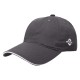 Nivia Classic Piping Cap - Dark Grey