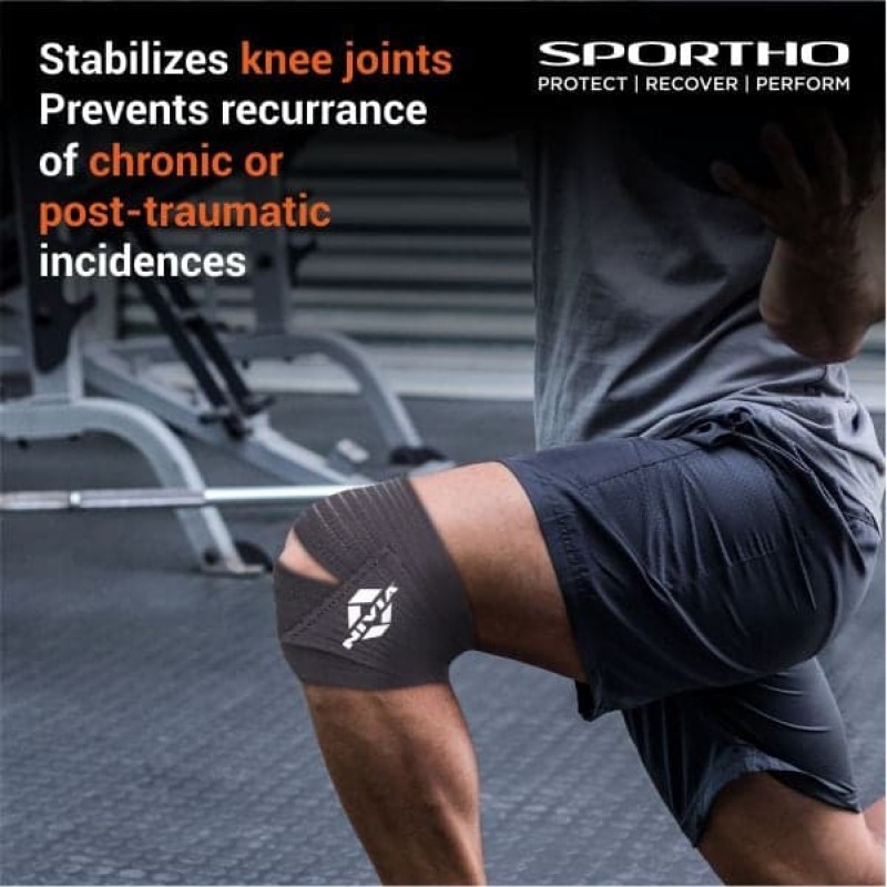 Nivia Compression Knee Straps with Velcro, Knee Braces & Sleeves, For Compression & Circulation Available in S | M | L | XL & Grey Color , Used for All kind of impact Sports - Dark Grey Nivia Compression Knee Straps with Velcro, Knee Braces & Sleeves, For Compression & Circulation Available in S | M | L | XL & Grey Color , Used for All kind of impact Sports - Dark Grey