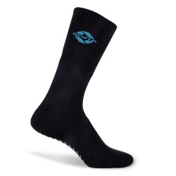 Nivia Court Bamboo Silicone Grip Socks - Black-Blue