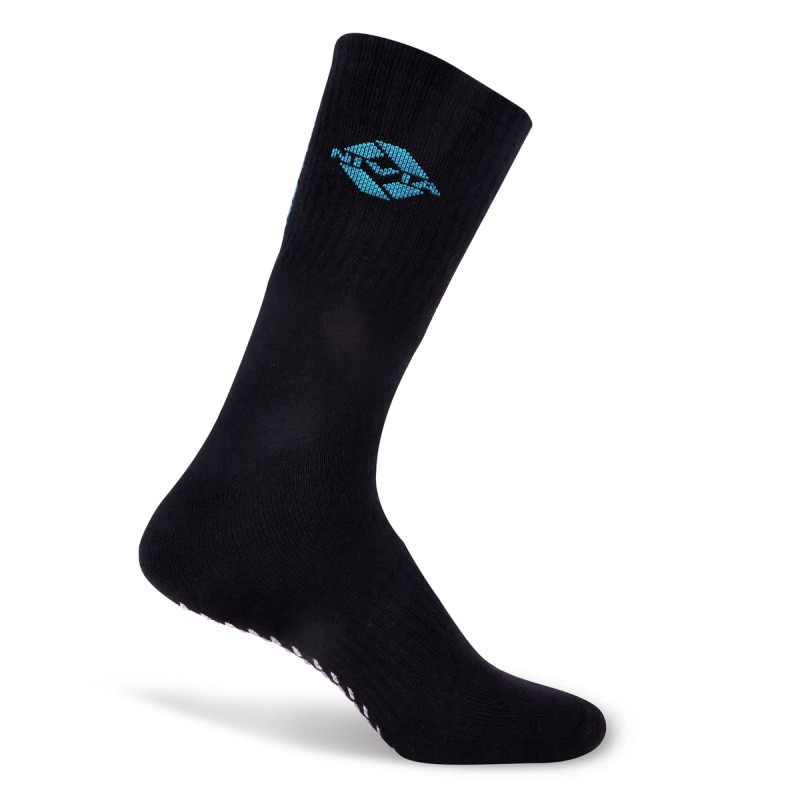 Nivia Court Bamboo Silicone Grip Socks - Black-Blue