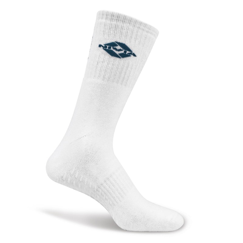 Nivia Court Bamboo Silicone Grip Socks - White