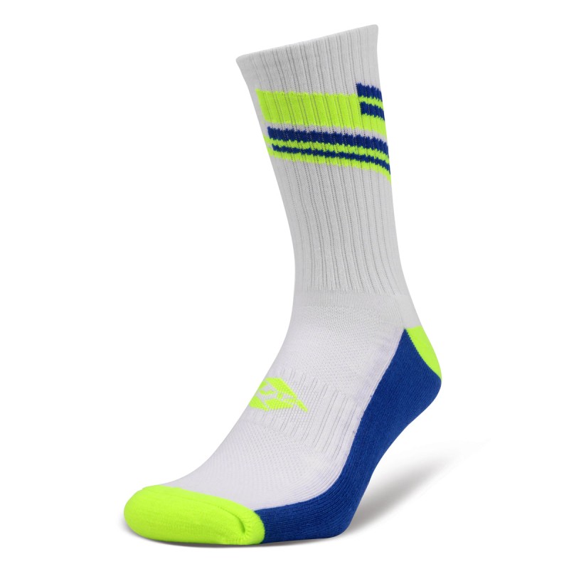Nivia Court Cotton Socks-Pack of 2 - White-Blue Nivia Court Cotton Socks-Pack of 2 - White-Blue