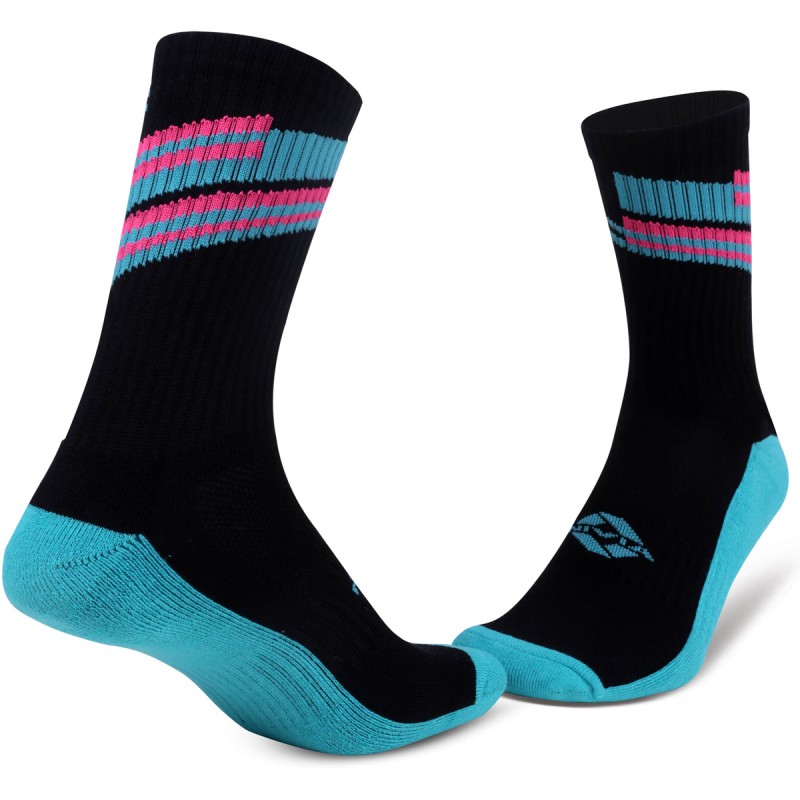 Nivia Court Cotton Socks-Pack of 2 - White-Pink Nivia Court Cotton Socks-Pack of 2 - White-Pink