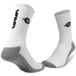 Nivia Cricket Bamboo Socks with Silicone Grip 2 packs - White