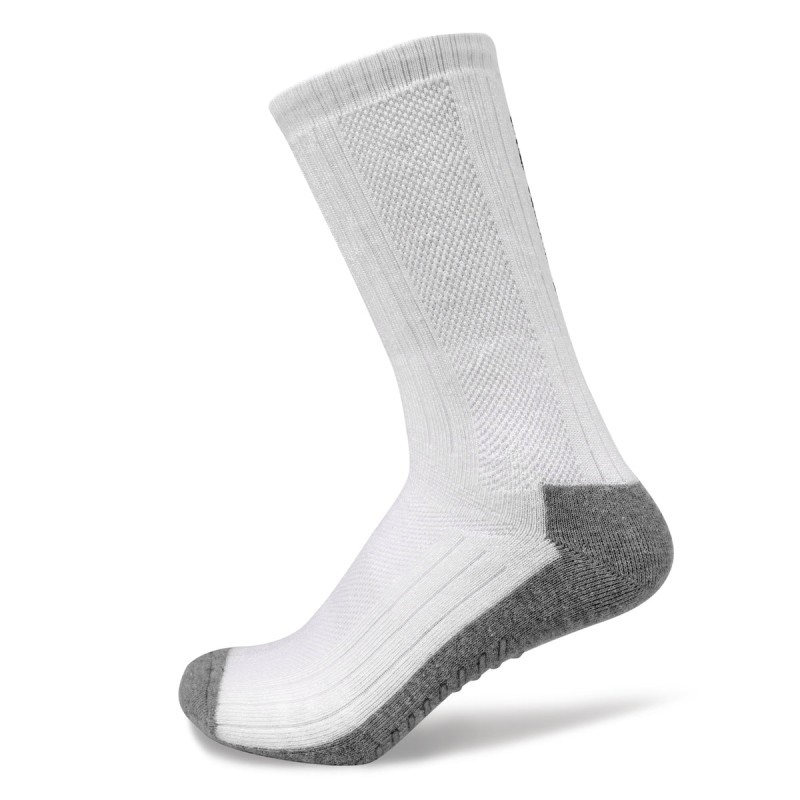 Nivia Cricket Bamboo Socks with Silicone Grip Single Pack - White