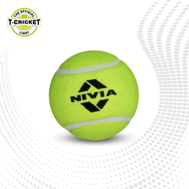 Nivia Cricket Tennis Ball Light (Pack of 12)