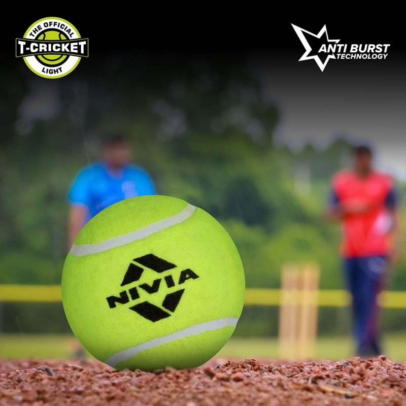 Nivia Cricket Tennis Ball Light (Pack of 12)