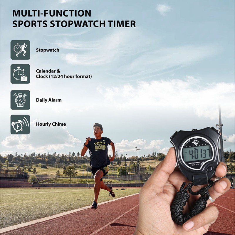 Nivia Digital Stop Watch Js-307 - Multicolor