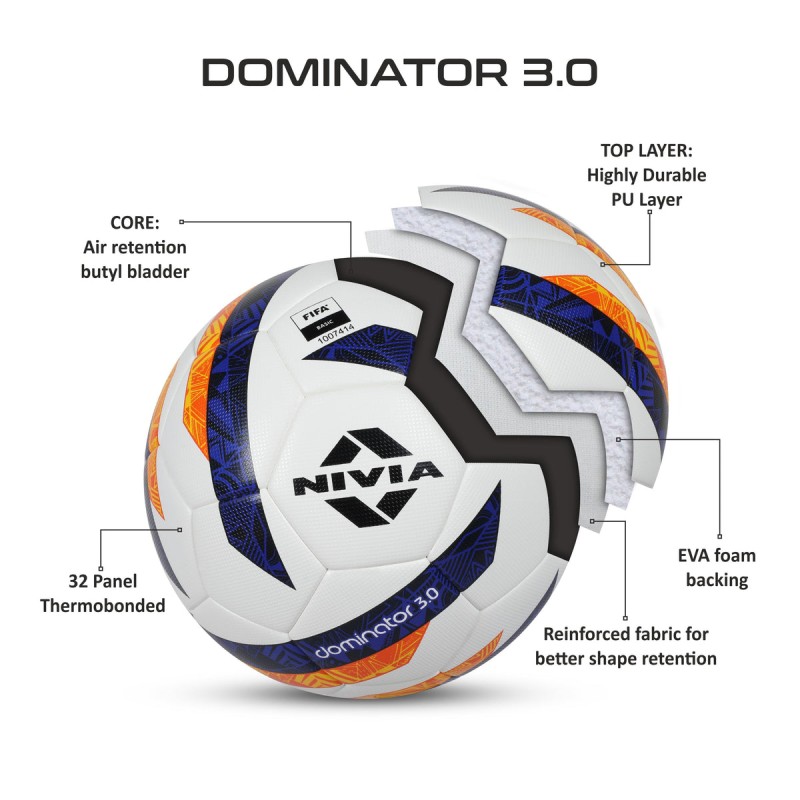 Nivia Dominator 3.0 FIFA Certified Football