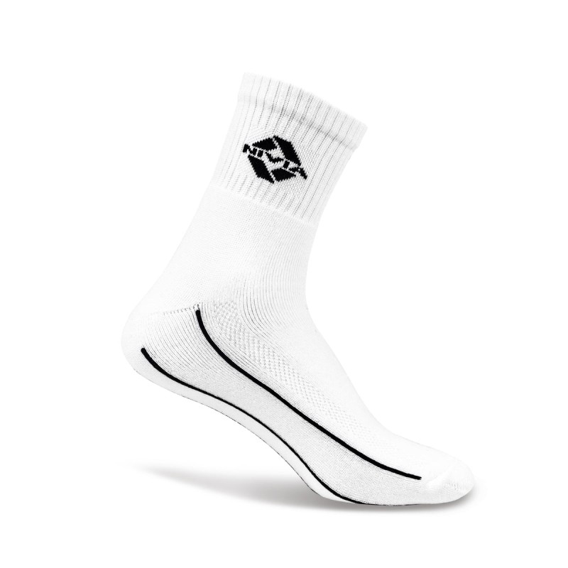 Nivia Encounter Crew Length Socks - White Nivia Encounter Crew Length Socks - White