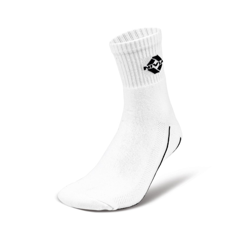 Nivia Encounter Crew Length Socks - White Nivia Encounter Crew Length Socks - White