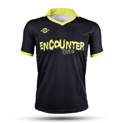 Nivia Encounter Retro Jersey - Black/Green