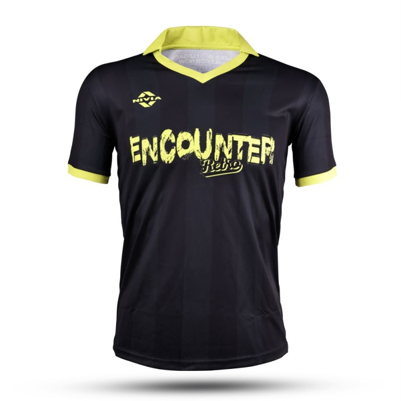Nivia Encounter Retro Jersey - Black/Green Nivia Encounter Retro Jersey - Black/Green