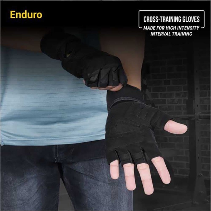 Nivia Enduro Cross Training Gloves - Black