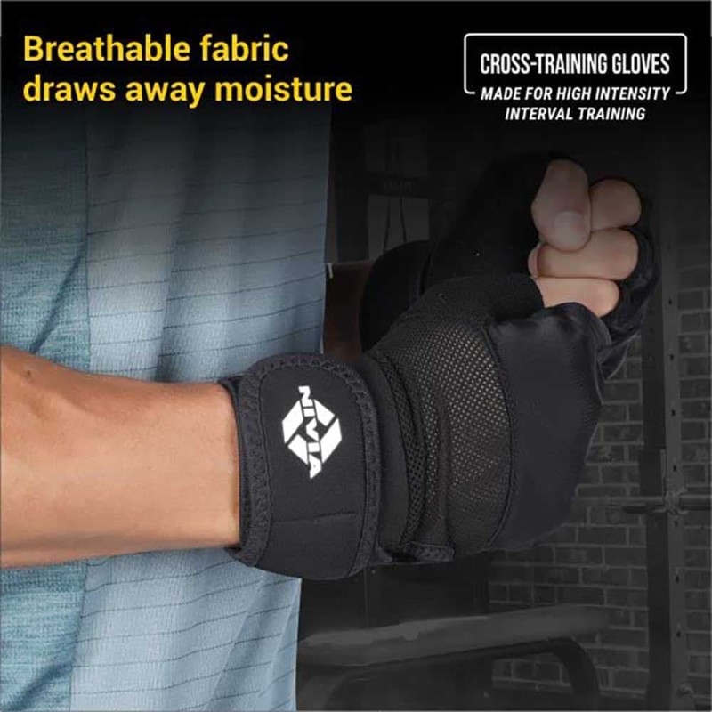Nivia Enduro Cross Training Gloves - Black