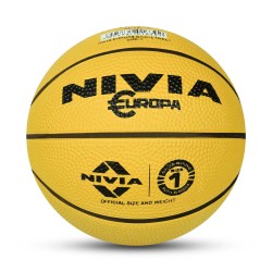 Nivia Europa Basketball Size 1 - Yellow