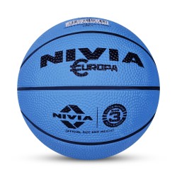 Nivia Europe 8-Panel Basketball - Size 3 - Blue
