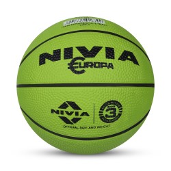 Nivia Europe 8-Panel Basketball - Size 3 - Green