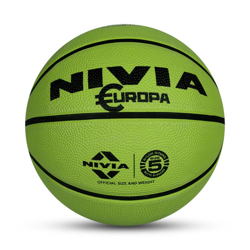 Nivia Europa Basketball Size - Green Nivia Europa Basketball Size - Green