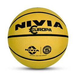 Nivia Europa Basketball Size - Yellow