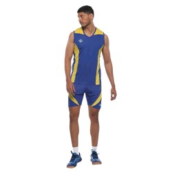 Nivia Flash Volleyball Jersey Set - Royal Blue/Yellow