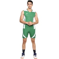 Nivia Flash Volleyball Jersey Set - Sa Green/White